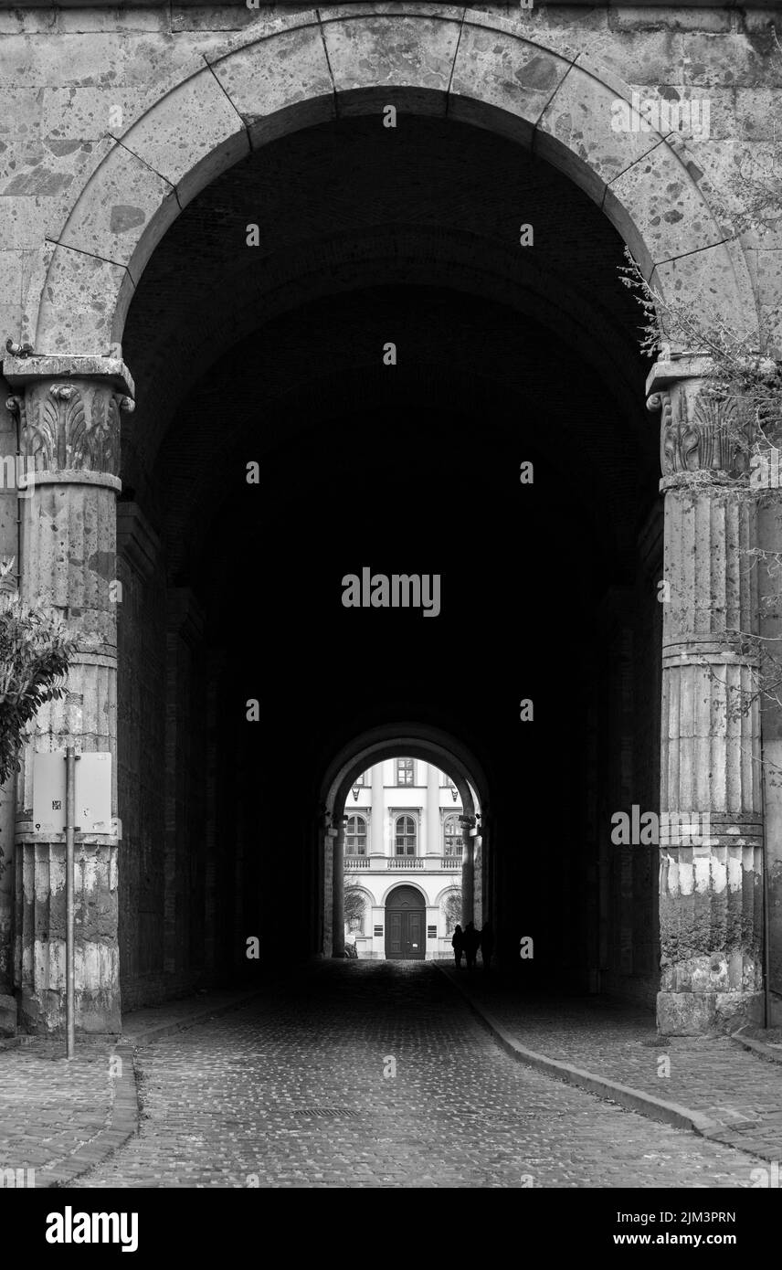 Détails architecturaux à la cathédrale de l'Assomption de la Sainte Vierge Marie et Saint-Adalbert dans la ville d'Esztergom - Hongrie Banque D'Images