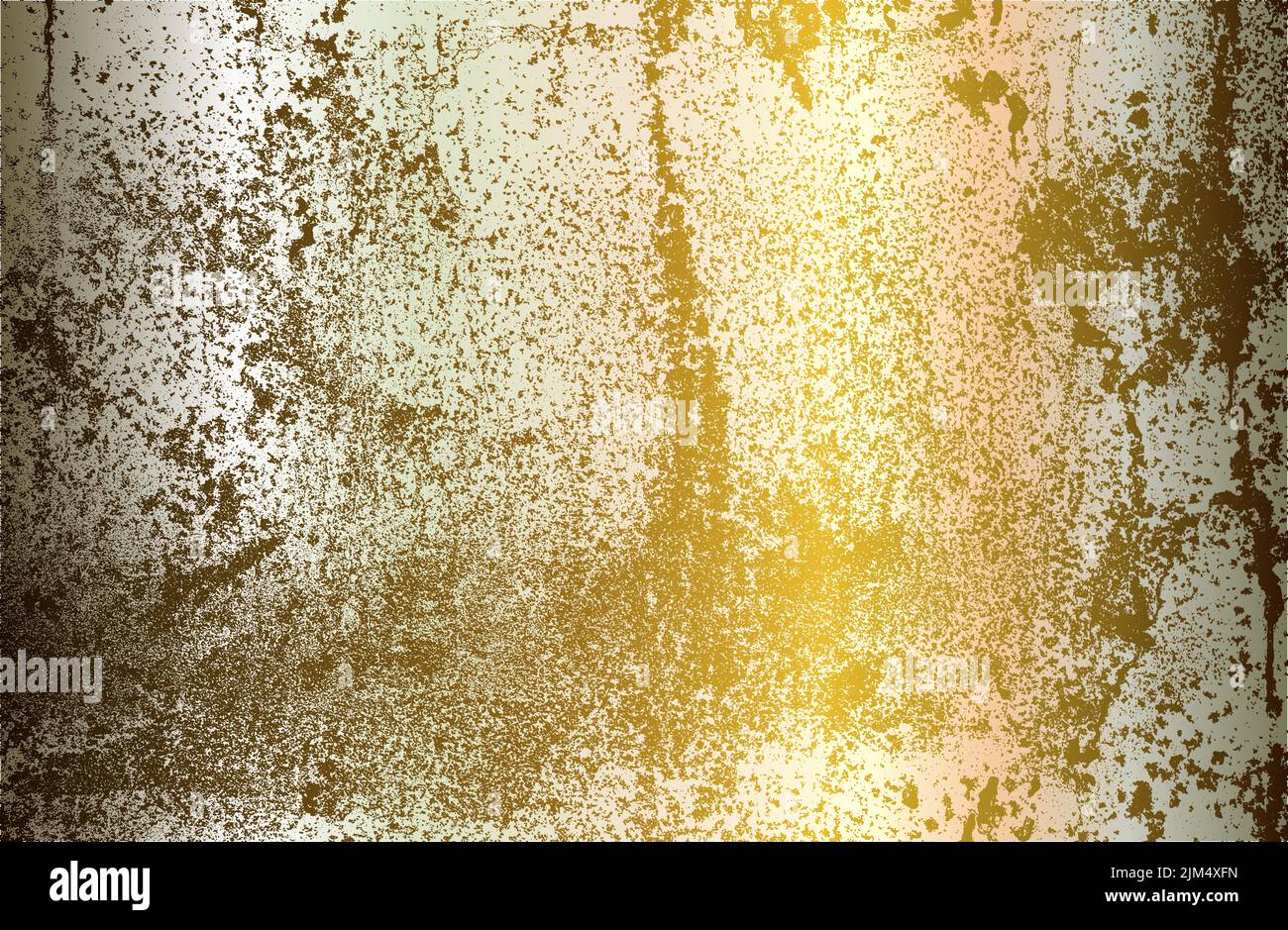 Arrière-plan dégradé en métal doré de qualité supérieure avec texture de plaque en métal vieilli. Illustration vectorielle Illustration de Vecteur