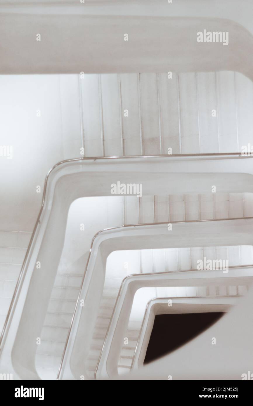 architecture du forum caixa avec des escaliers blancs Banque D'Images