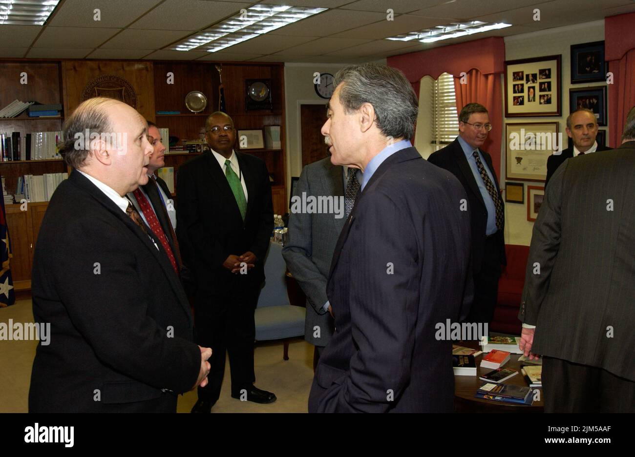 Bureau du secrétaire - visite du bureau du recensement Banque D'Images