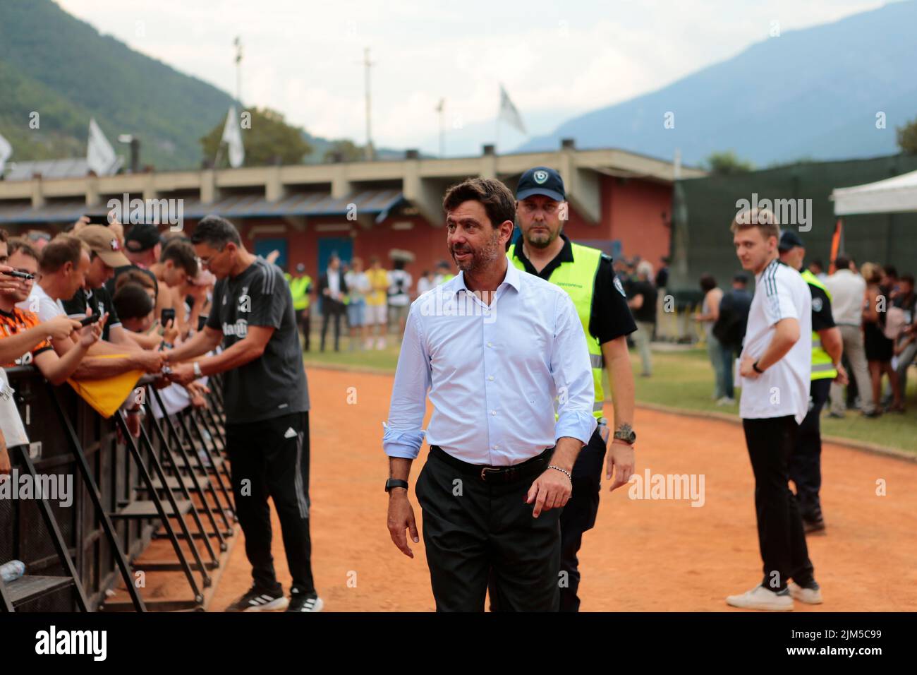 Juventus FC pré-saison de match à Villar Perosa 04 août 2022 Banque D'Images