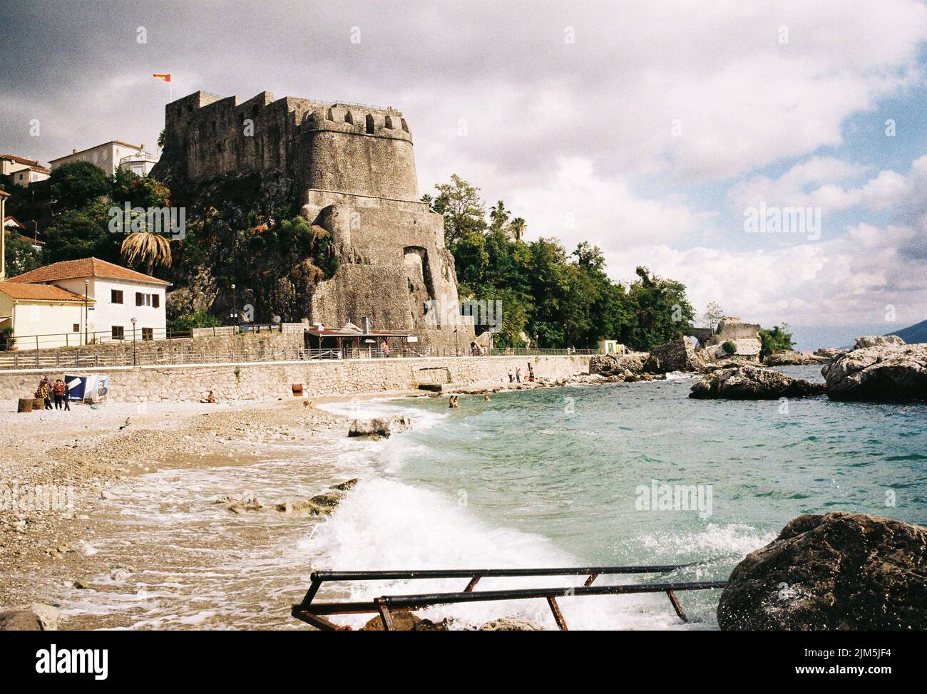 Kotor, Montenegro - 35mm film, photo analogique rétro celluloïd Banque D'Images