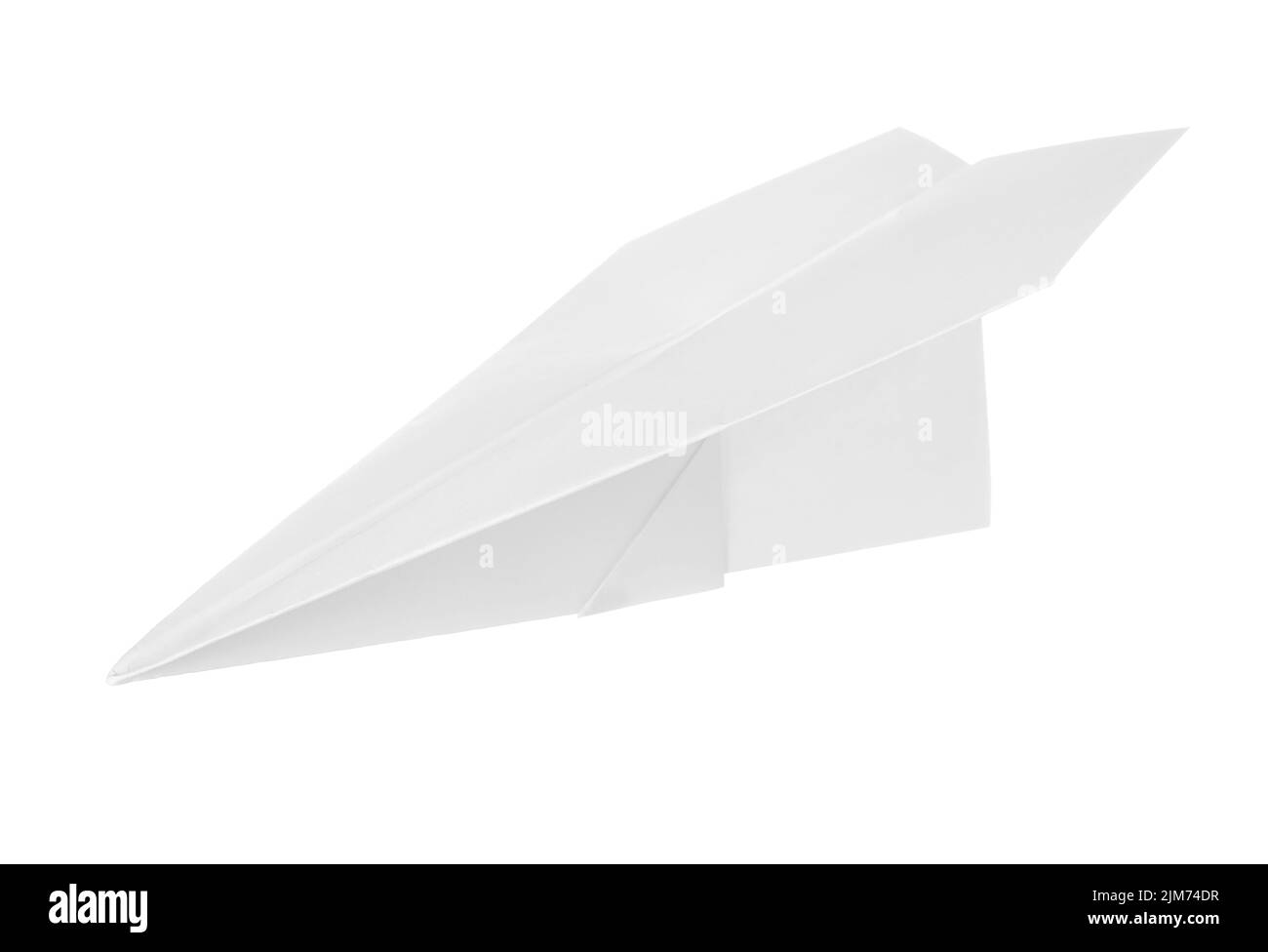 Paper plane isolé sur fond blanc Banque D'Images