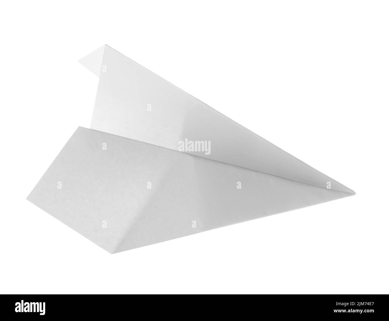 Paper plane isolé sur fond blanc Banque D'Images