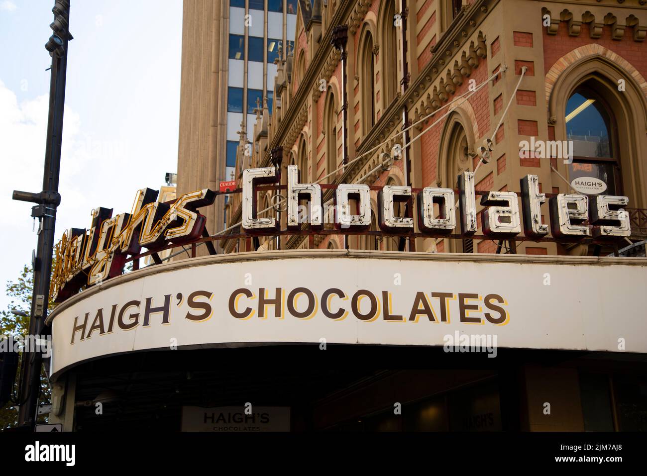 Adélaïde, Australie - 1 mai 2022 : chocolats Haigh fondés en 1915 Banque D'Images