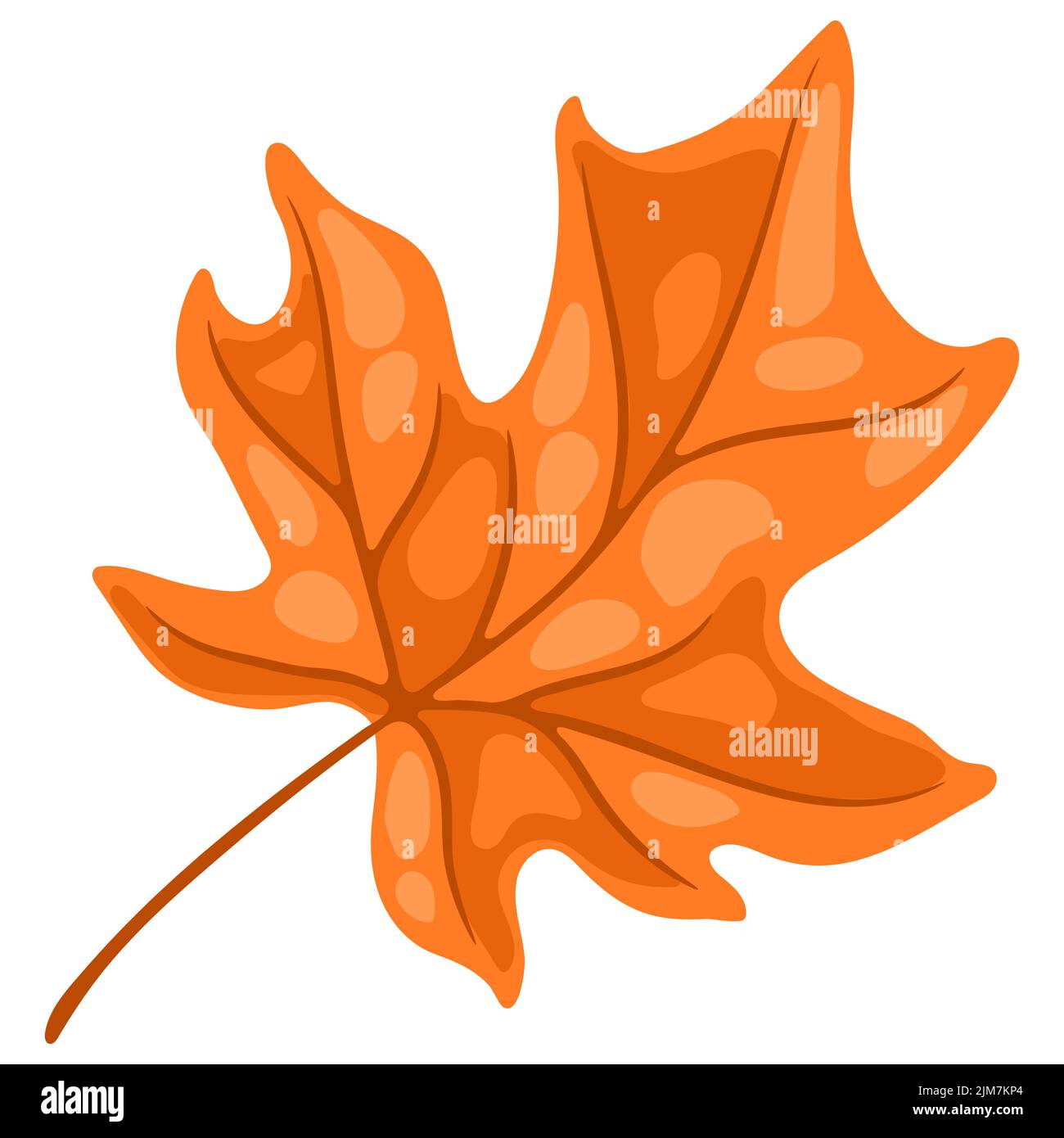 Illustration de la feuille d'érable. Image de la plante d'automne saisonnière. Illustration de Vecteur