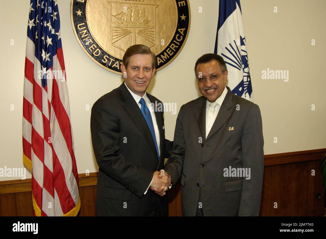 Bureau du Secrétaire adjoint (David Sampson) - Bermudes première Banque D'Images