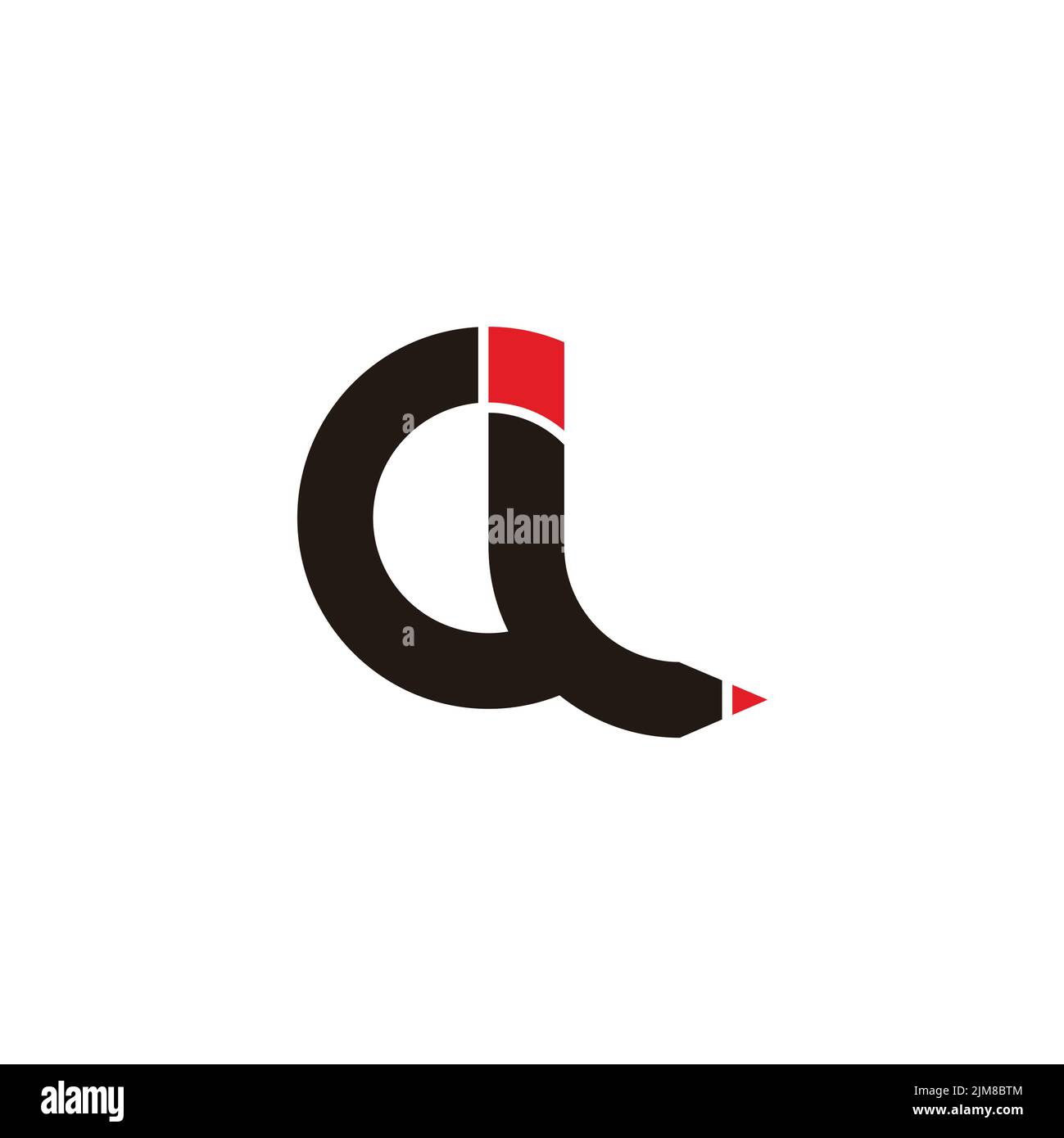 lettre cl forme crayon simple symbole logo vecteur Illustration de Vecteur