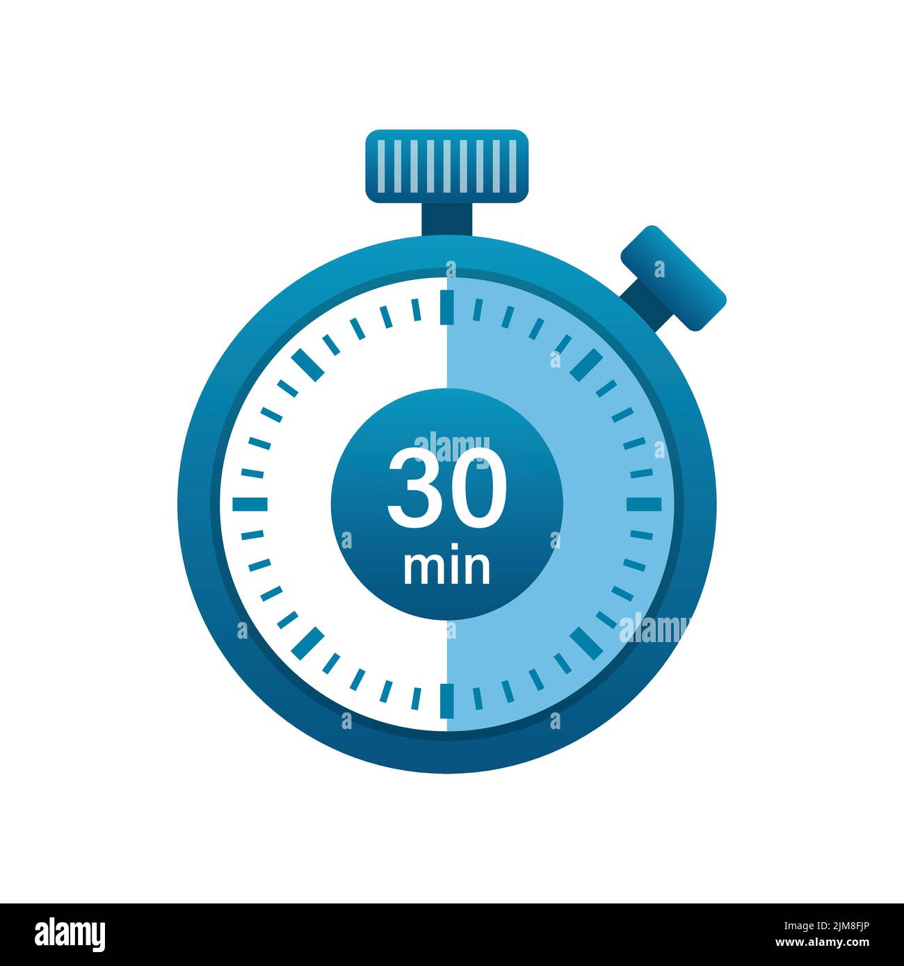 Timer 30 minutes vector illustration Banque de photographies et d'images à  haute résolution - Alamy