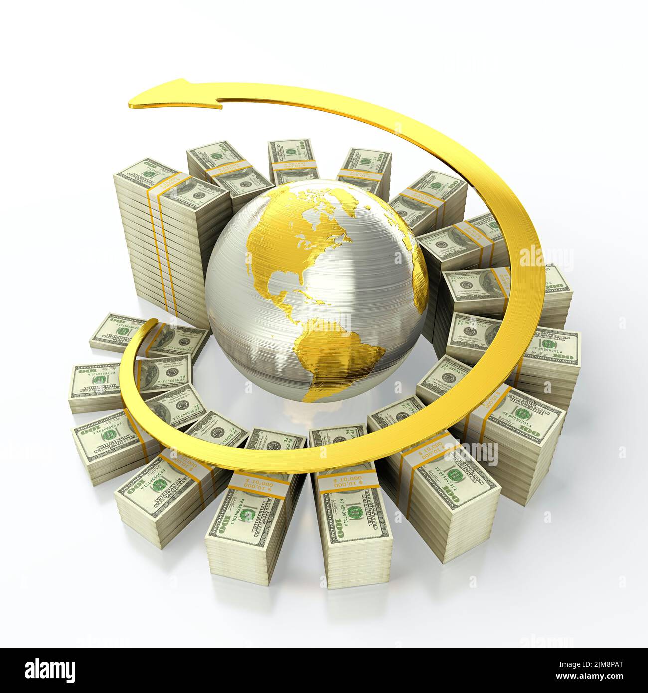 Croissance du dollar Banque D'Images