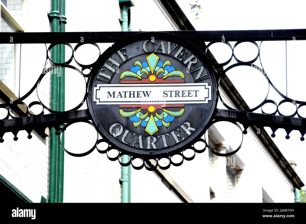 Mathew Street Cavern Quarter Liverpool Banque D'Images