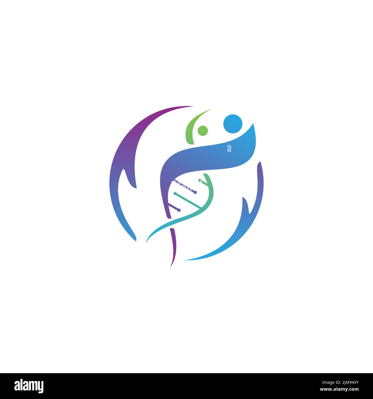 Logo ADN symbole de la technologie scientifique. Illustration vectorielle EPS.8 EPS.10 Illustration de Vecteur