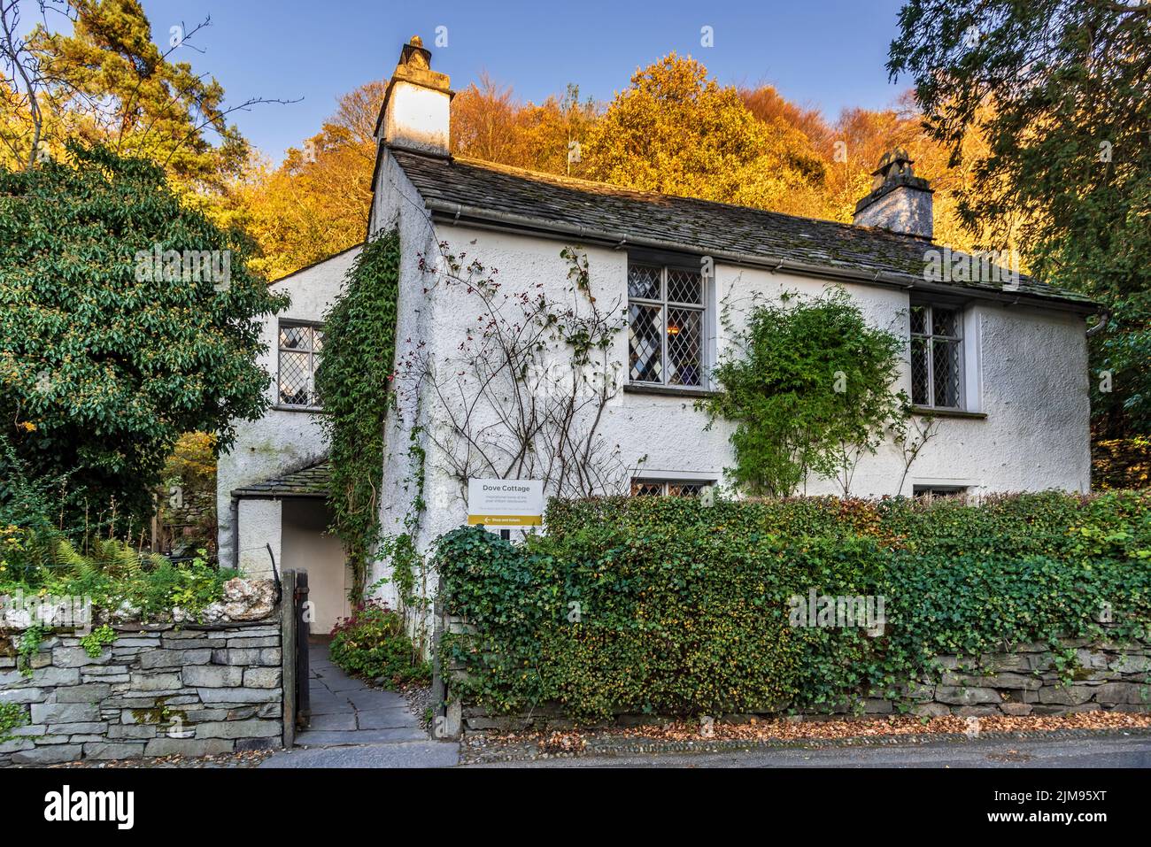 Wordsworth Dove Cottage Grasmere. Banque D'Images