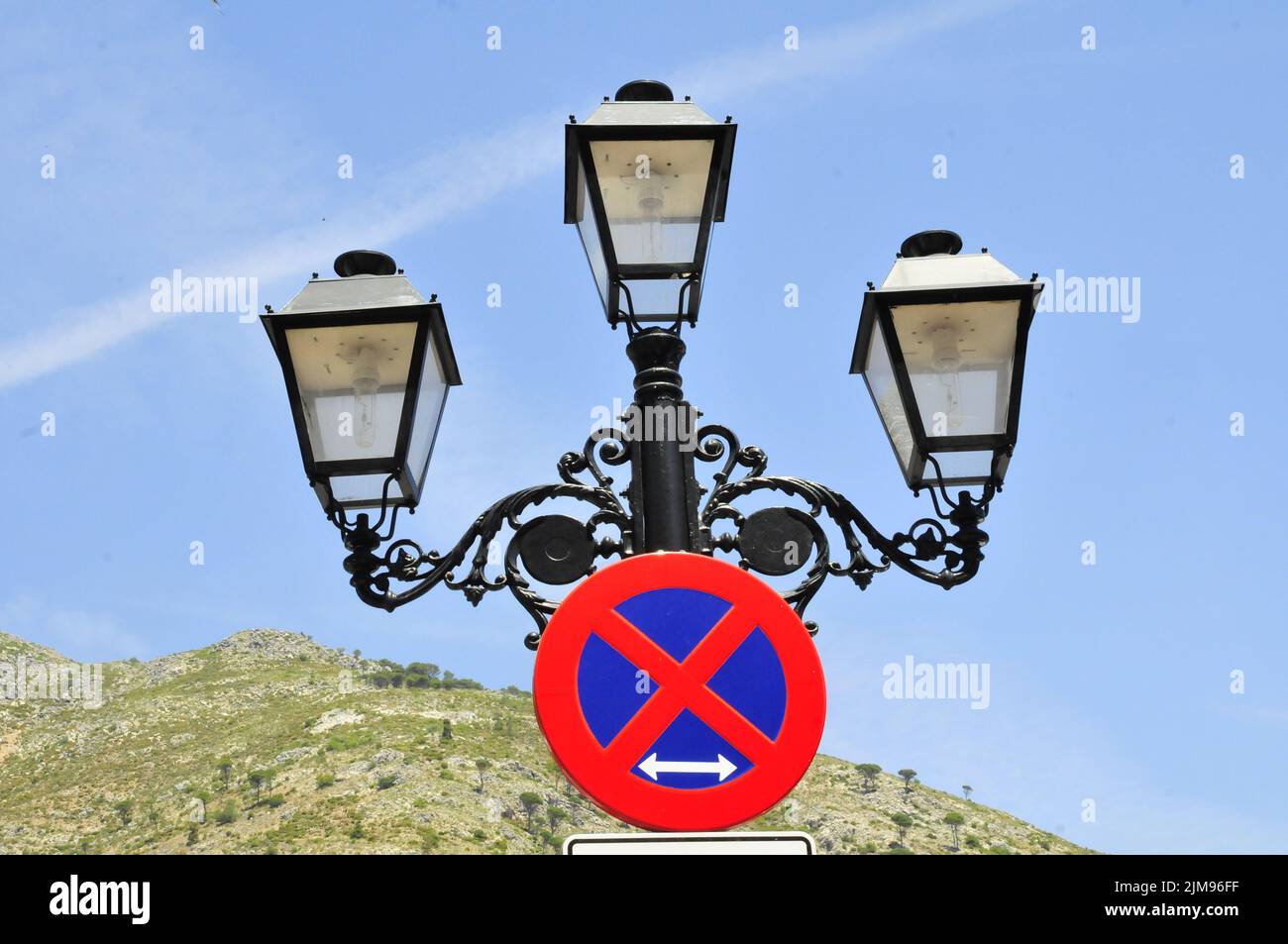 Éclairage de rue Mijas Banque D'Images