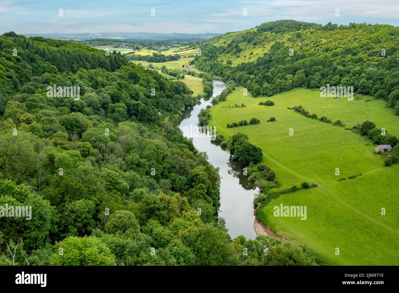 River Wye de Symonds Yat Rock, Herefordshire, Angleterre Banque D'Images