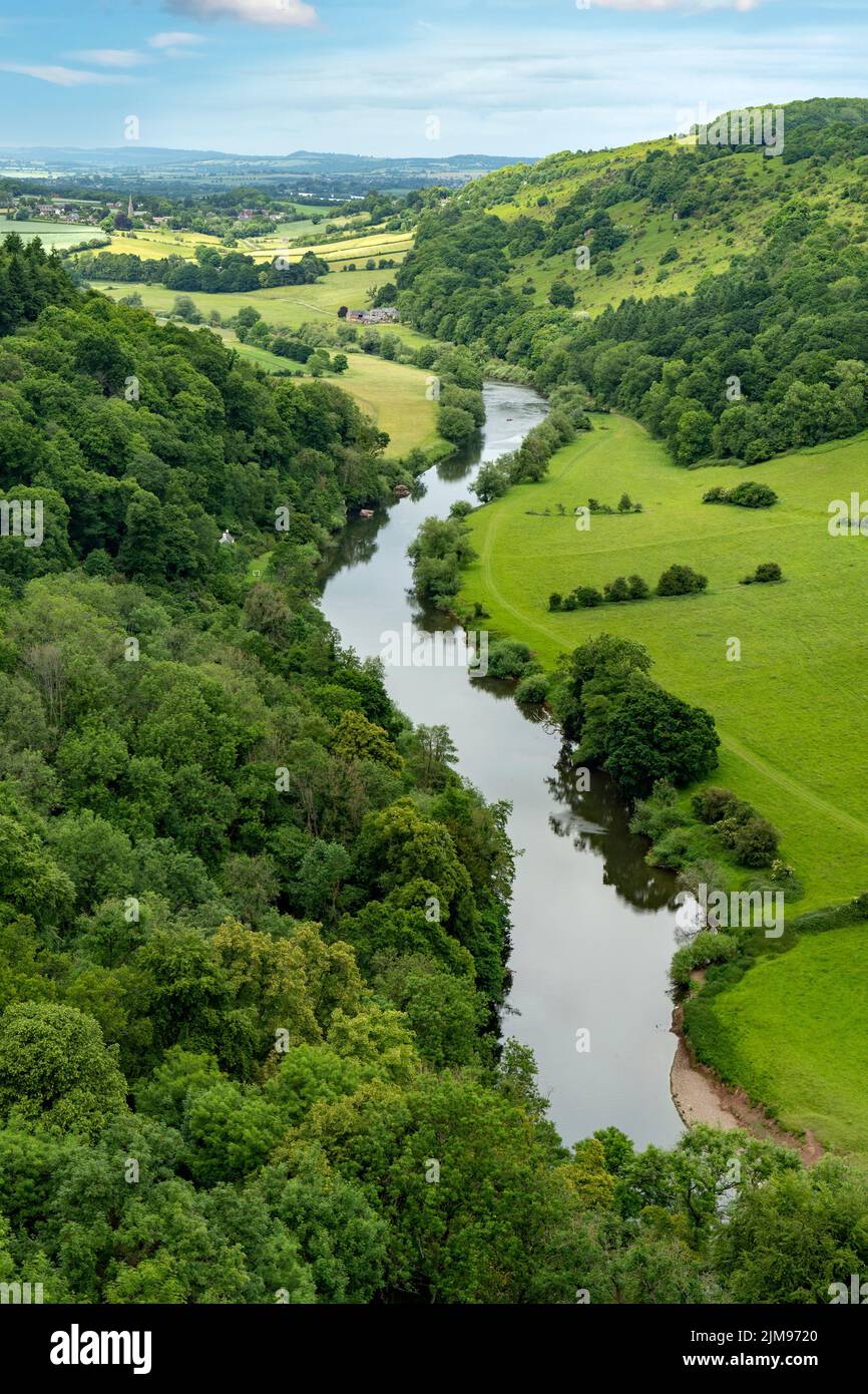 River Wye de Symonds Yat Rock, Herefordshire, Angleterre Banque D'Images
