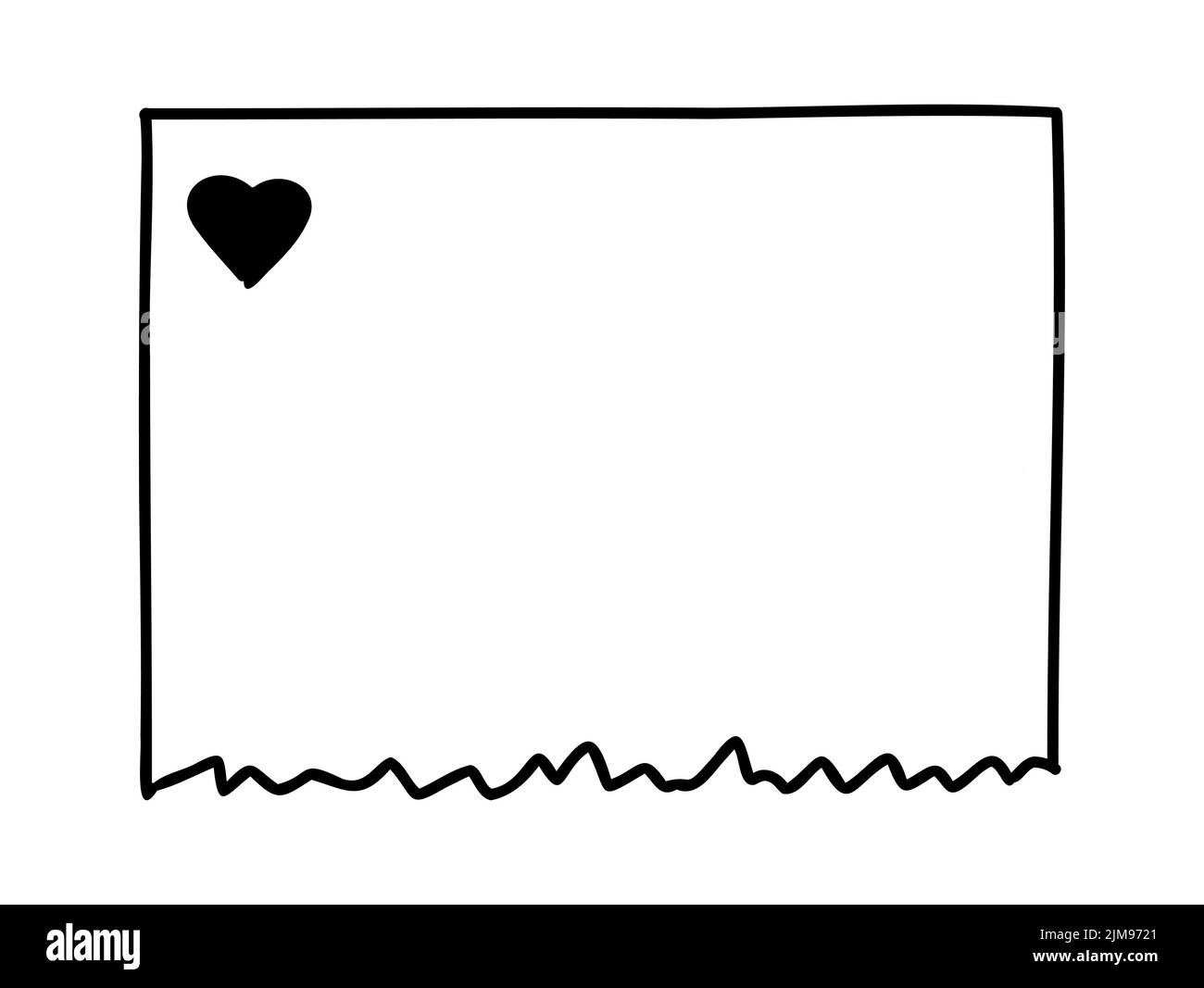 Icônes de la liste à puces du journal. Étiquettes et bordures dessinées à la main pour les produits laitiers Illustration de Vecteur