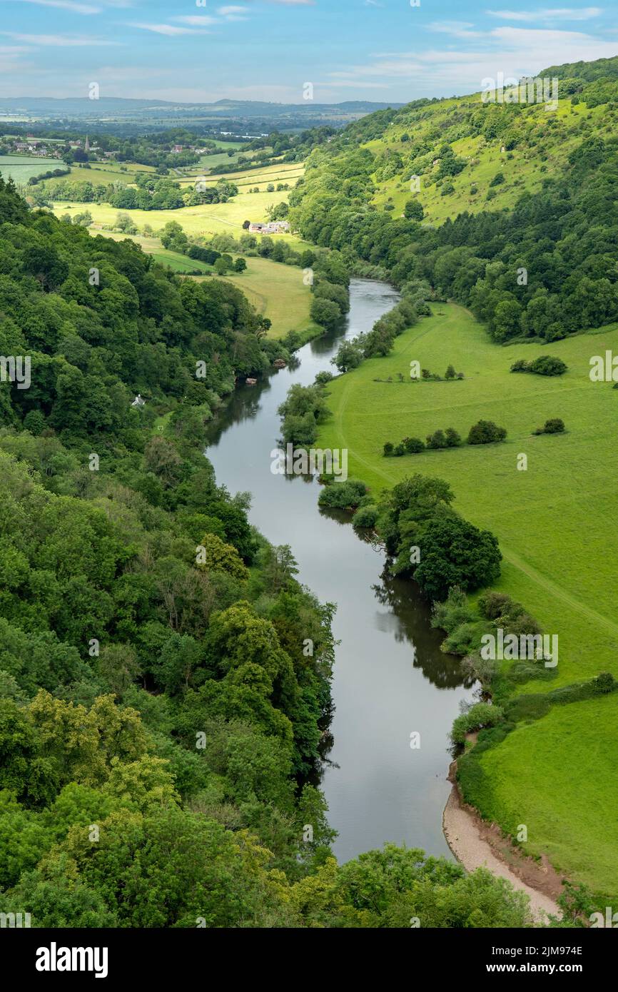 River Wye de Symonds Yat Rock, Herefordshire, Angleterre Banque D'Images