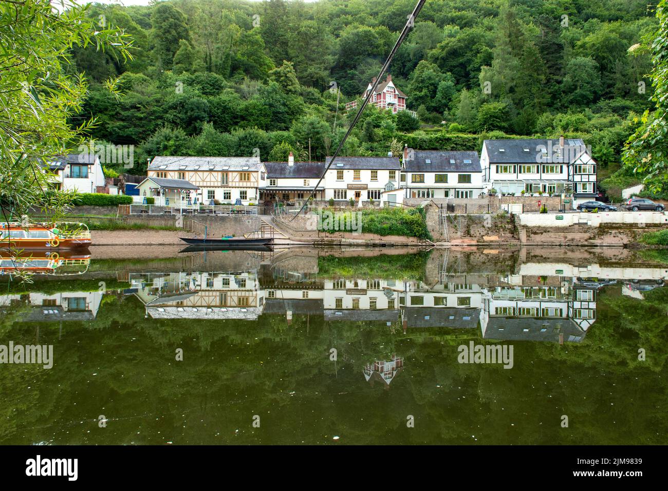 River Wye et Saracens Head, Symonds Yat East, Herefordshire, Angleterre Banque D'Images