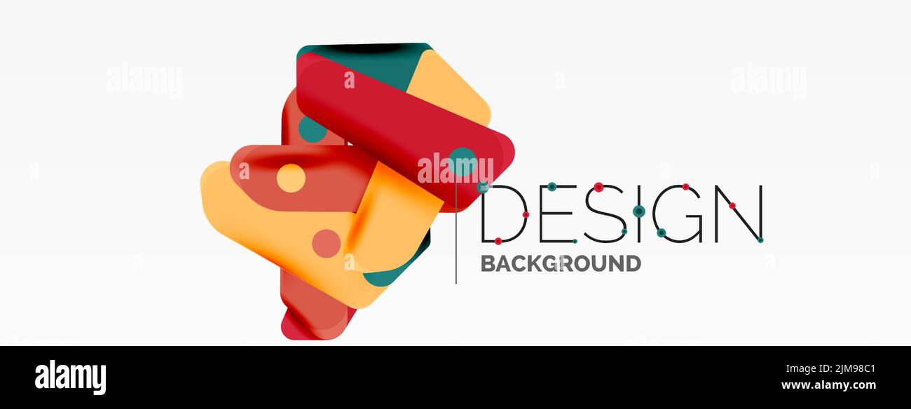 Papier peint géométrique Tech minimal. Arrière-plan abstrait créatif. Illustration vectorielle de bandes de style ruban pour fond d'écran de bannière ou pa d'arrivée Illustration de Vecteur