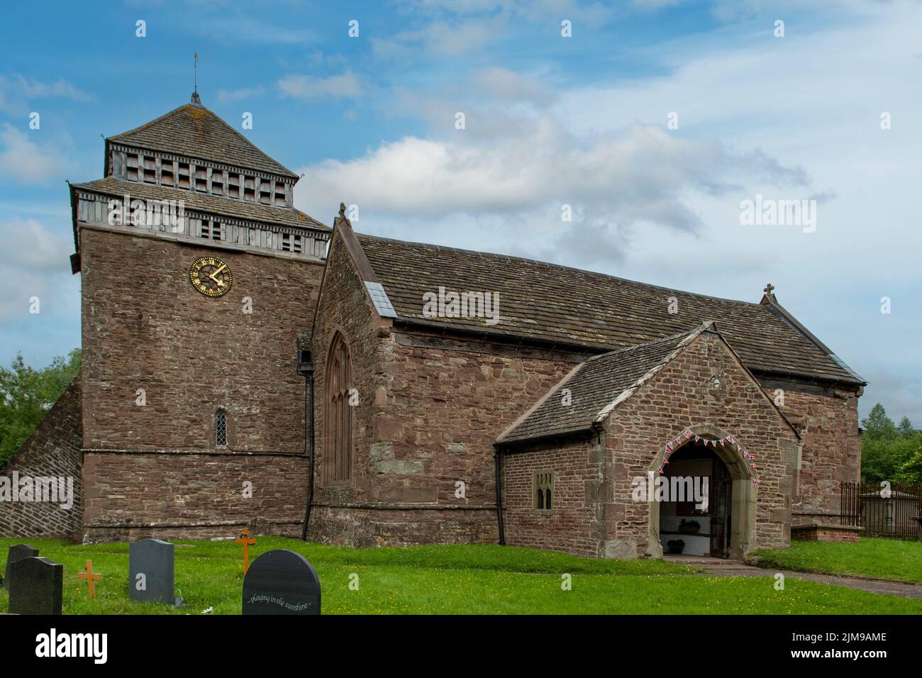 Eglise St Bridget, Skenfith, Monbucshire, pays de Galles Banque D'Images