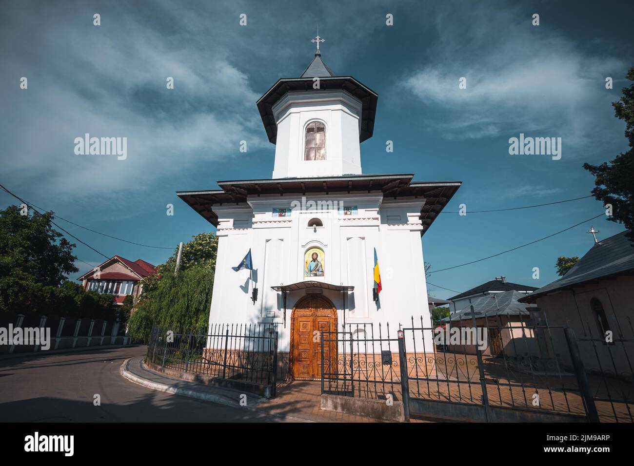 Biserica Sfântul Ioan - Eglise Saint Ioan à Barlad, Roumanie Banque D'Images