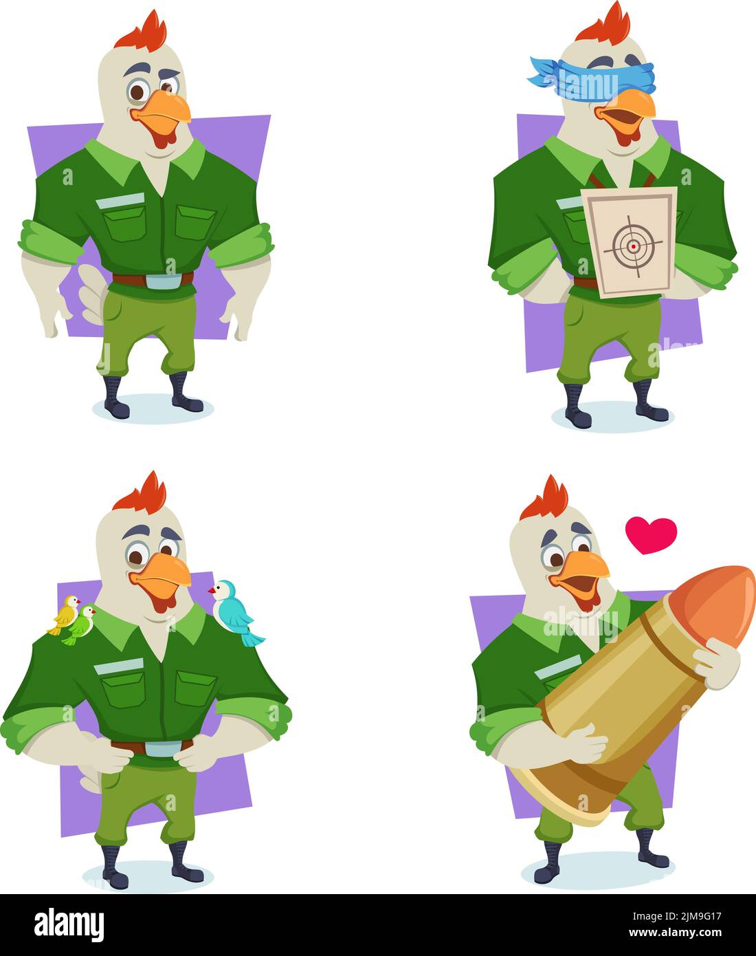 Ensemble de soldats dessinés à la main aigles souriant, debout avec la cible et les yeux bandés, oiseaux, missile Illustration de Vecteur Ensemble de soldats dessinés à la main aigles souriant, debout avec la cible et les yeux bandés, oiseaux, missile Illustration de Vecteur