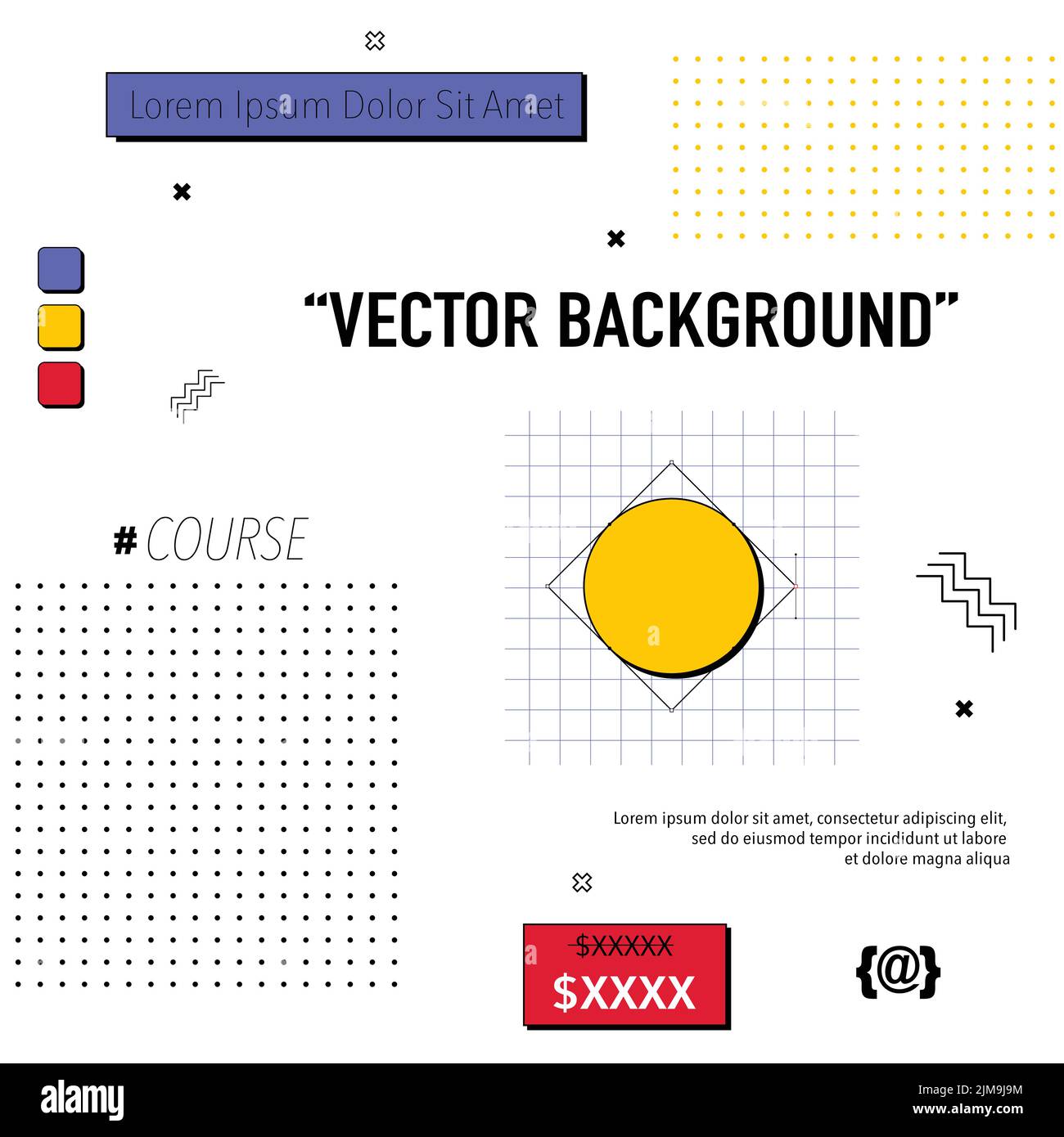 Résumé échantillon géométrique ancien arrière-plan Illustration de Vecteur