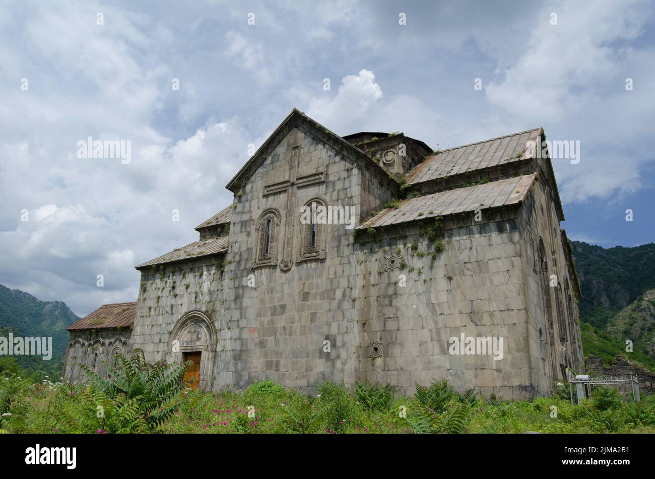 L'Akhtala fortress-monastère une 10e siècle monastère fortifié Eglise orthodoxe de Géorgie en Arménie Banque D'Images