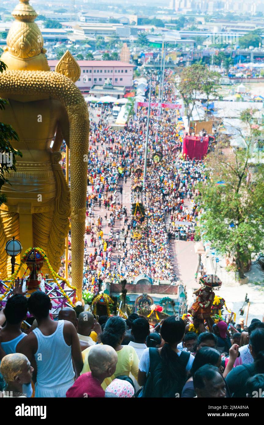 Foule thaïlandais Banque D'Images