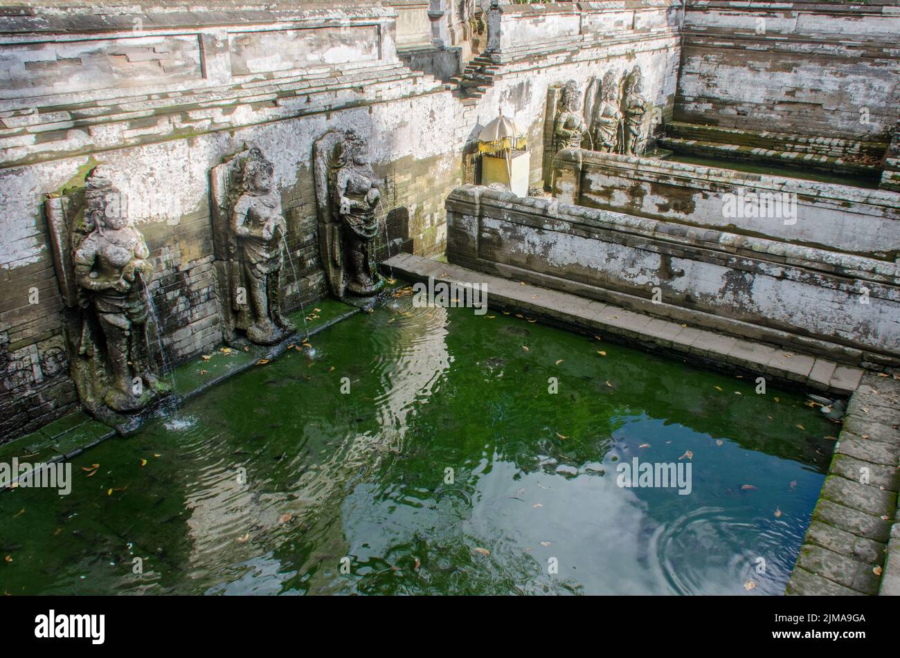 Bains de Temple à Goa Gajah, Bali Banque D'Images