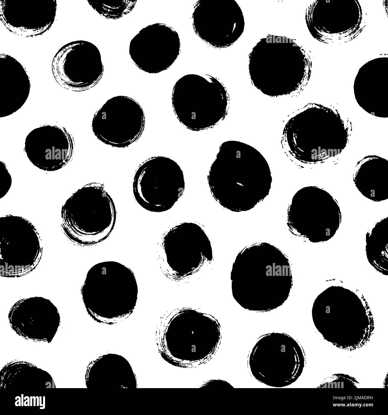 Motif noir et blanc avec cercles gras. Illustration de Vecteur