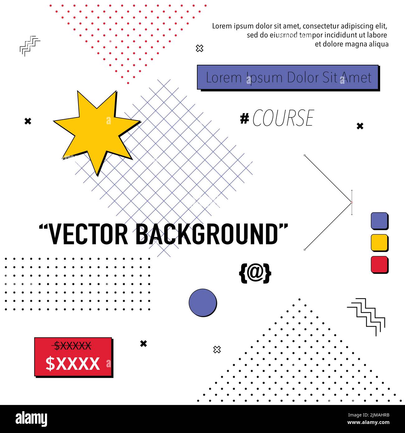 Papier peint géométrique moderne abstrait Illustration de Vecteur