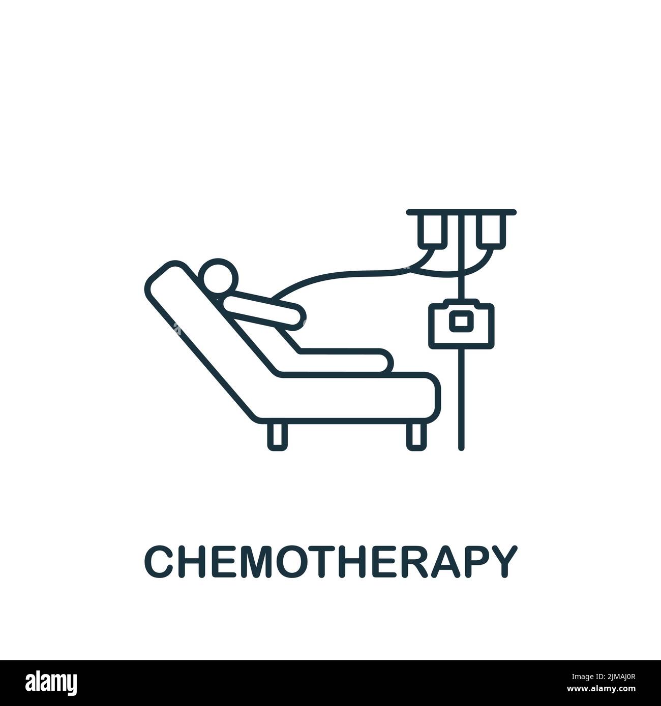 Icône de chimiothérapie. Icône allergie simple monochrome pour les modèles, la conception Web et les infographies Illustration de Vecteur