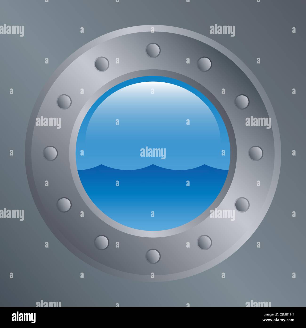 icône de hublot avec vue sur la mer marine de vacances design Illustration de Vecteur