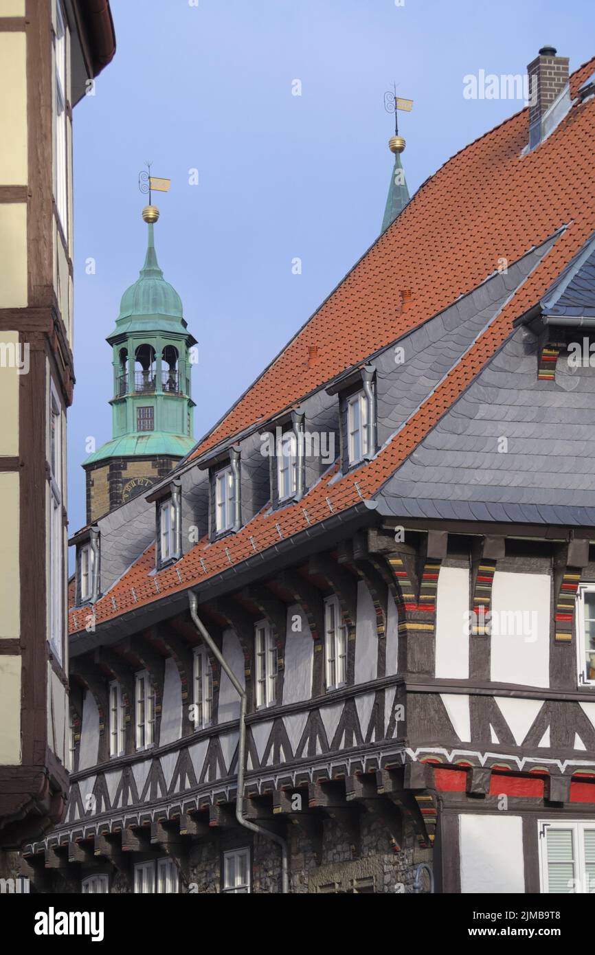 Goslar - ancienne maison de ville rénovée, Allemagne Banque D'Images