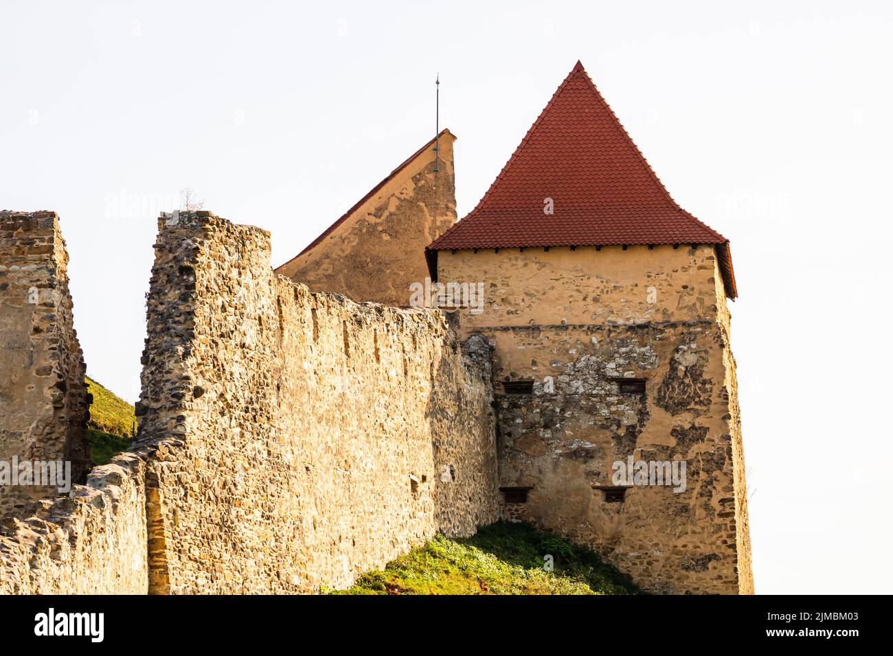 Célèbre forteresse de Rupea en Transylvanie, Roumanie. Citadelle de Rupea (Cetatea Rupea) Banque D'Images