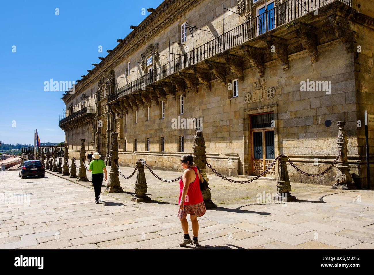 Place Obradoiro Banque D'Images