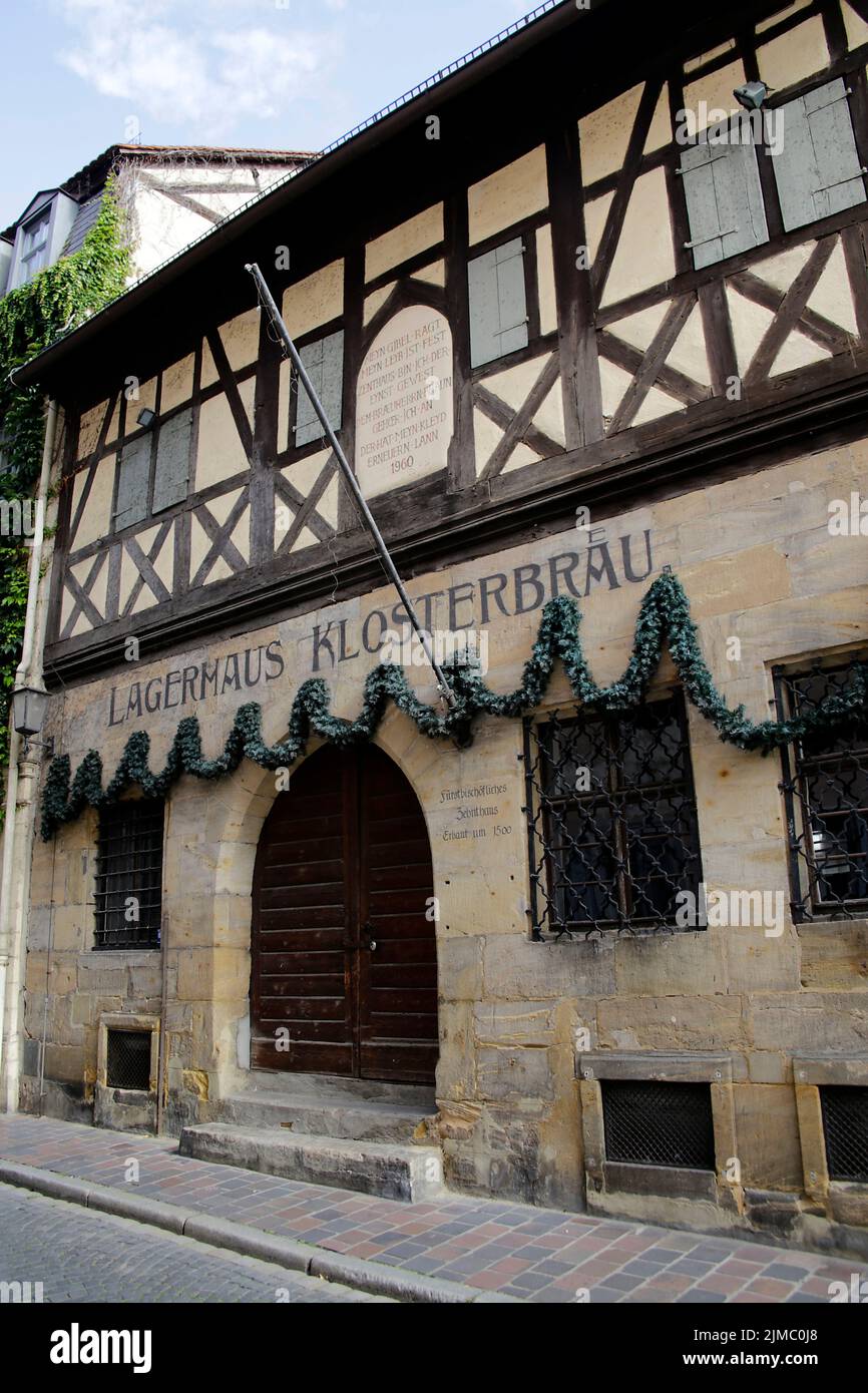 Entrepôt de l'ancienne brasserie de Bamberg Banque D'Images