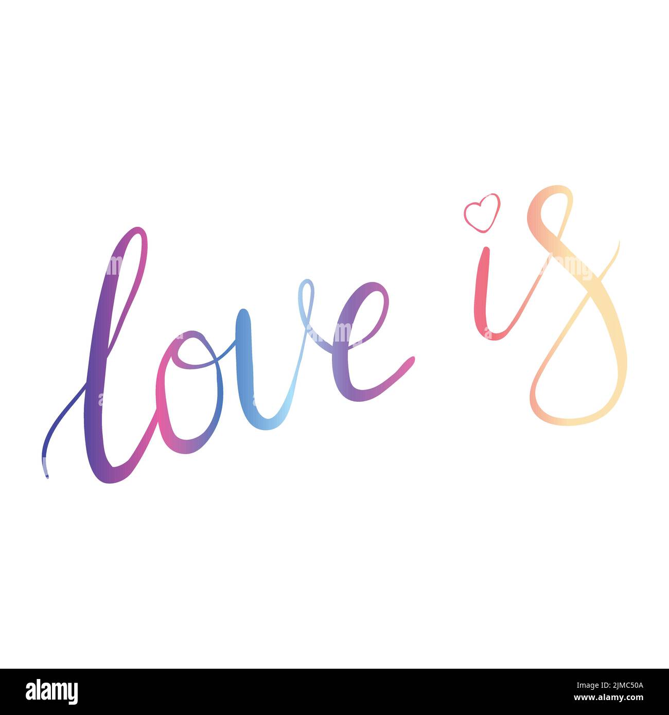 Message coloré « LOVE » pour célébrer le mois de la fierté. Typographie de l'égalité LGBTQIA+. Couleur arc-en-ciel. Illustration à vecteur flottant. Illustration de Vecteur