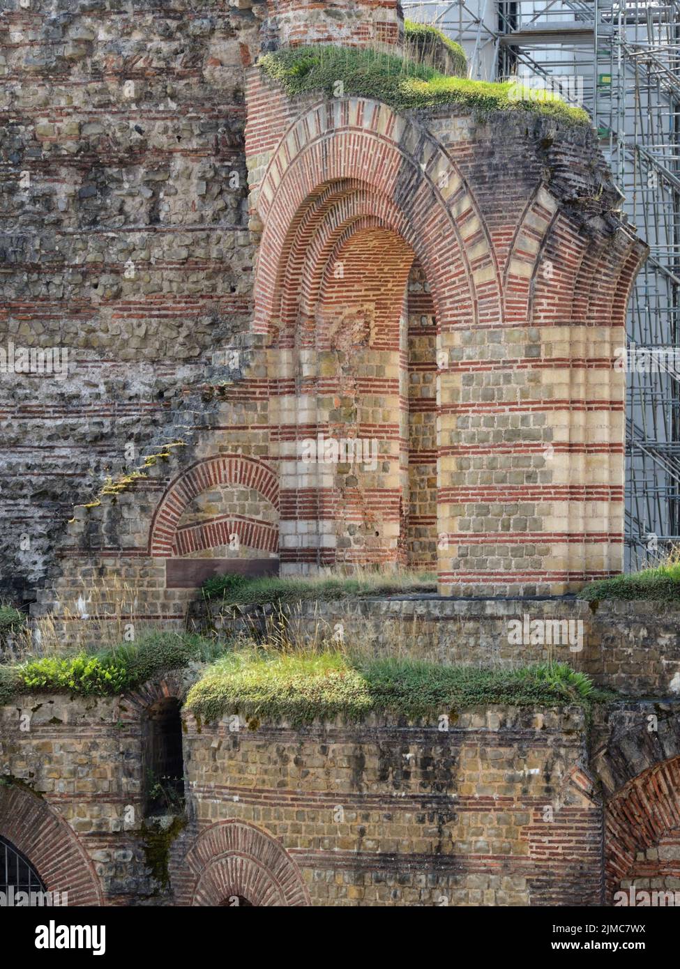 Trèves - bains impériaux, ruines romaines, Allemagne Banque D'Images