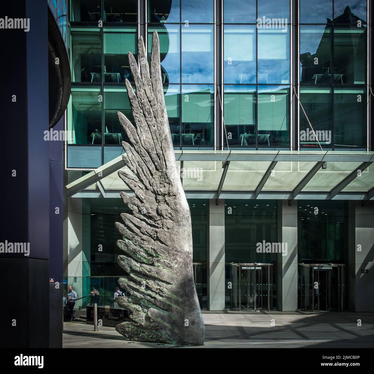 Londres, Royaume-Uni, 2022 juillet, vue sur l'aile de la ville de Londres, un jour d'été Banque D'Images