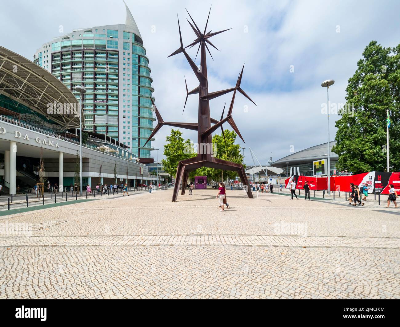 Centre commercial Centro Vasco da Gama à la gare Oriente, Garo do Oriente, Lisbonne, Portugal, juillet 2017 Banque D'Images