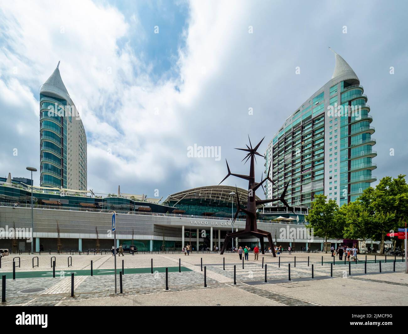 Centre commercial Centro Vasco da Gama à la gare Oriente, Garo do Oriente, Lisbonne, Portugal, juillet 2017 Banque D'Images