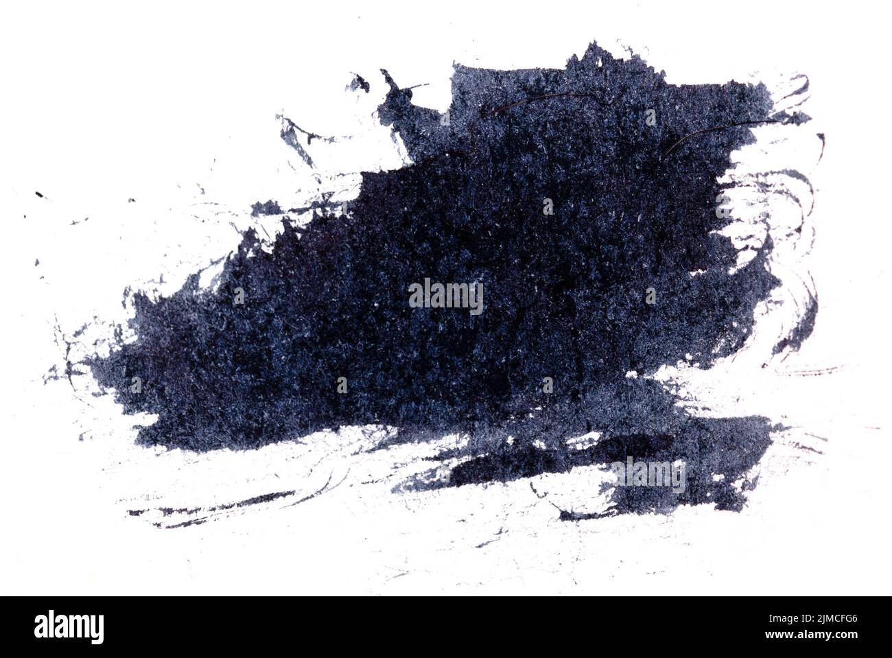 Encre noire sur blanc Banque D'Images