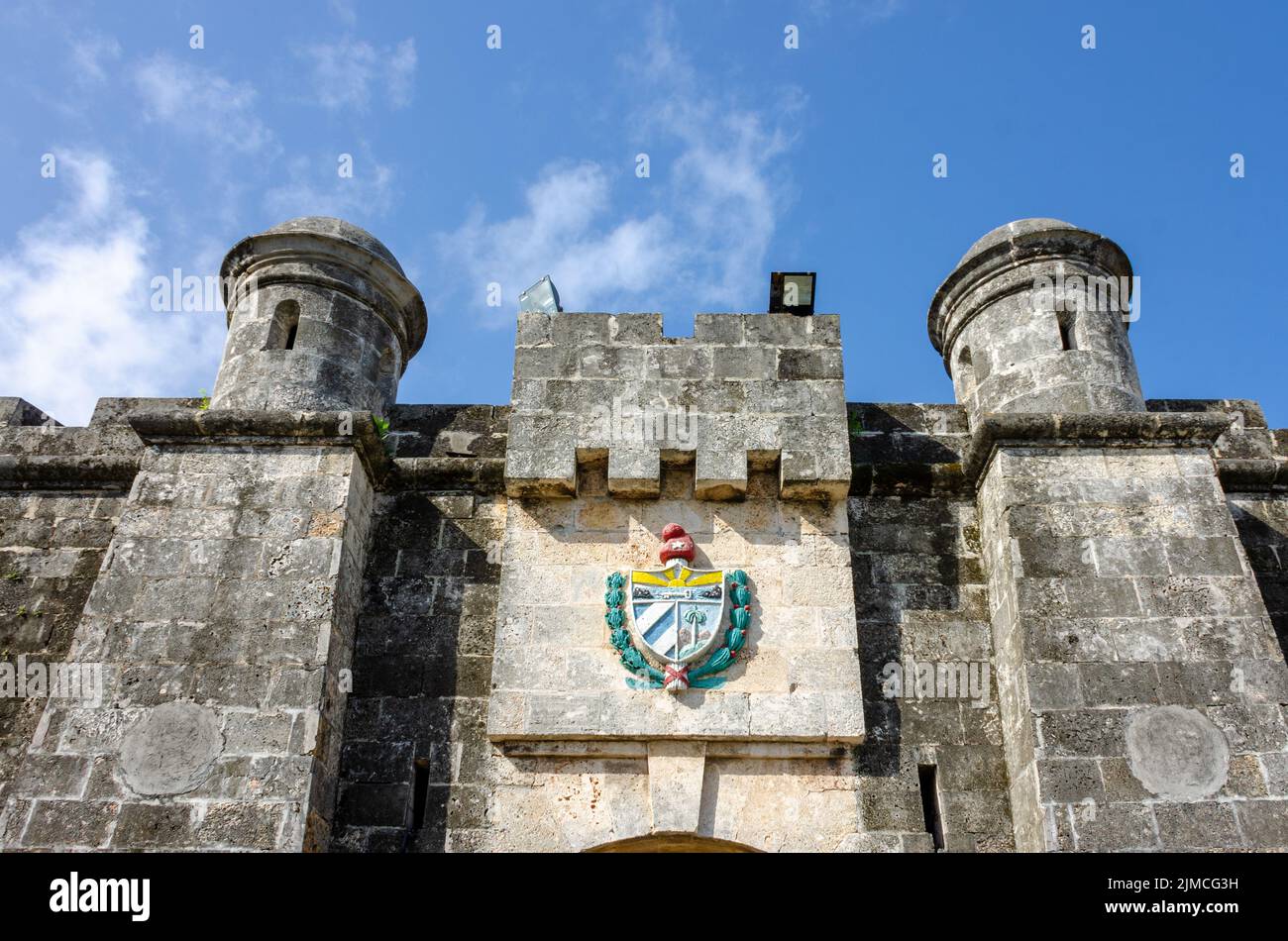 Porte de fortification dans la vieille ville de la Havane Banque D'Images