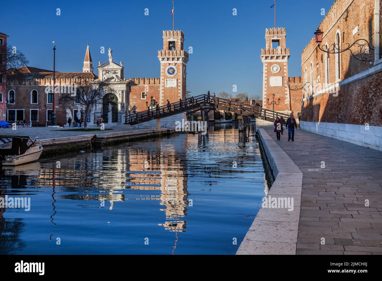 Portail d'entrée à l'Arsenale, Venise, Vénétie, Mer Adriatique, Italie du Nord, Italie Banque D'Images