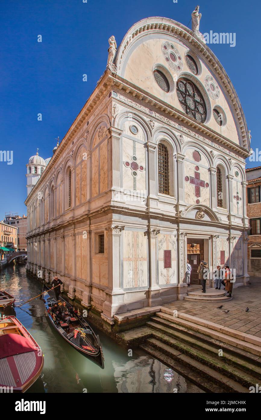 Eglise de Santa Maria dei Miracoli, Venise, Vénétie, Mer Adriatique, Italie du Nord, Italie Banque D'Images