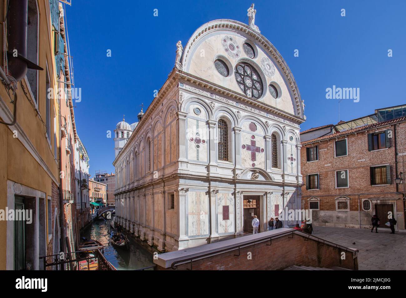 Eglise de Santa Maria dei Miracoli, Venise, Vénétie, Mer Adriatique, Italie du Nord, Italie Banque D'Images