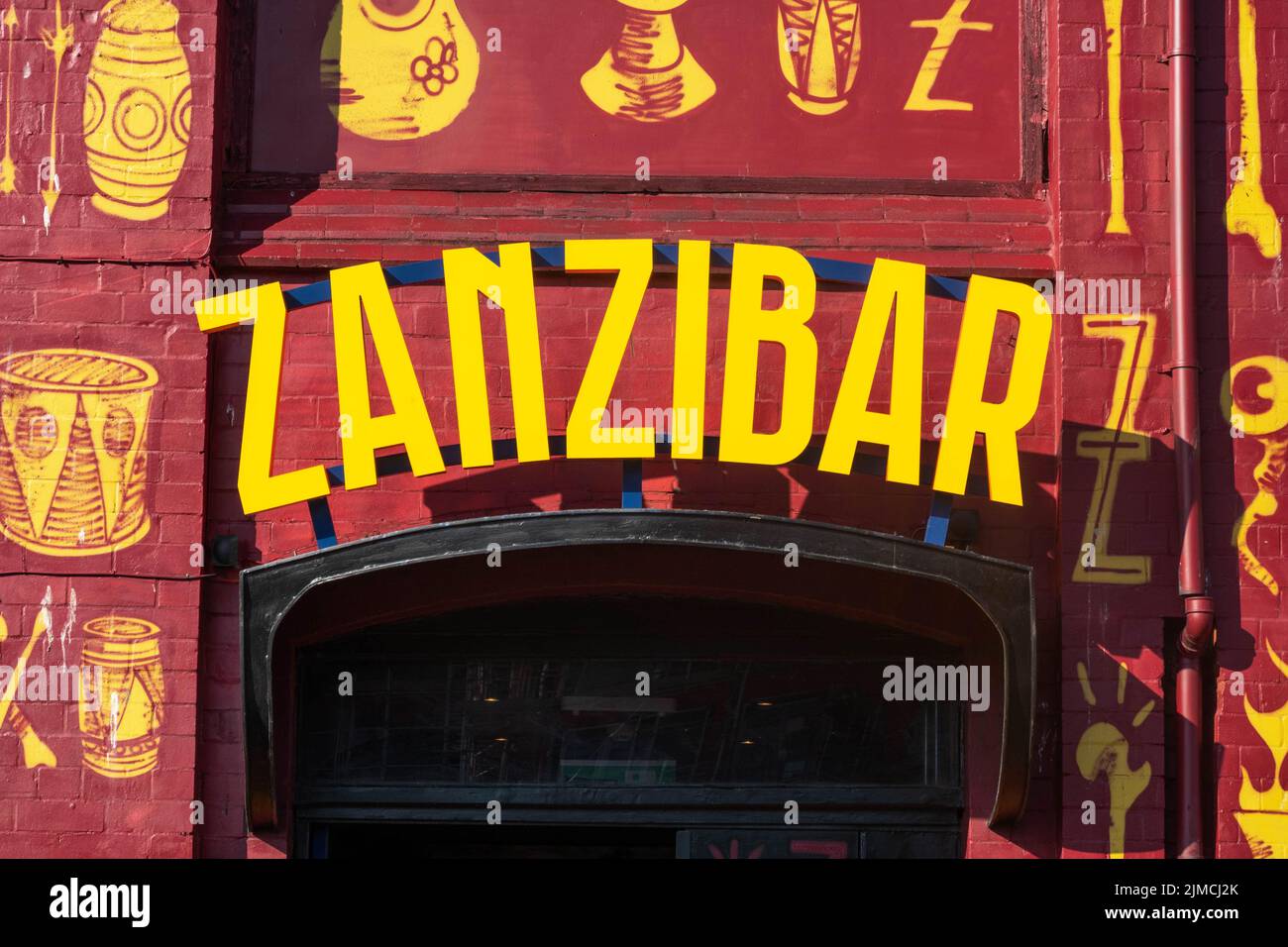 Zanzibar Music Club et bar à Liverpool Banque D'Images